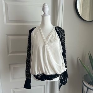 Free People B&W Top